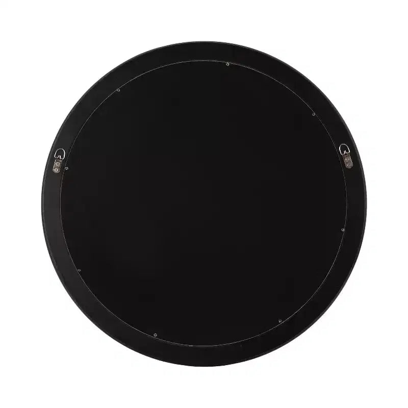 Espejo de pared redondo negro de 26"x26"