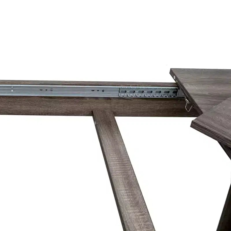 Mesa de Comedor Grande Extensible, Mesa de Comedor Rectangular Moderna Expandible con Patas de Madera para Sala de Estar, Cocina, Comedor