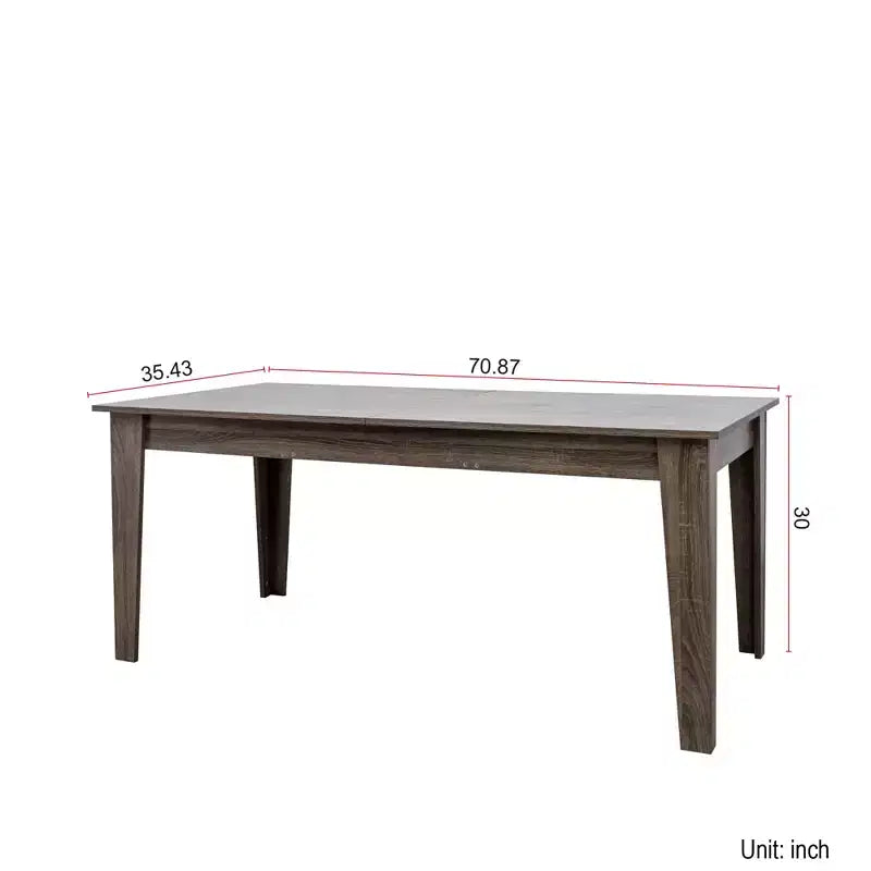 Mesa de Comedor Grande Extensible, Mesa de Comedor Rectangular Moderna Expandible con Patas de Madera para Sala de Estar, Cocina, Comedor