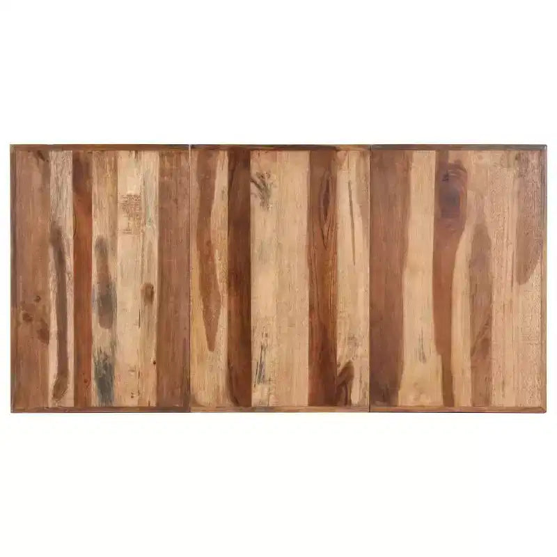 Mesa de comedor de madera maciza de acacia color miel 140 x 70 x 75 cm - 160 x 80 x 75 cm