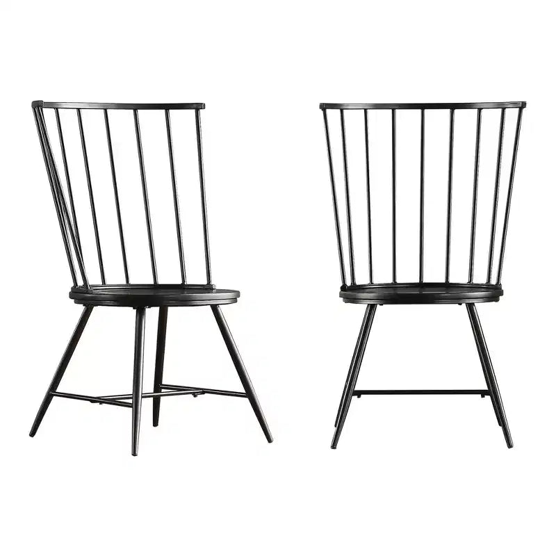 Sillas de comedor Windsor clásicas de respaldo alto