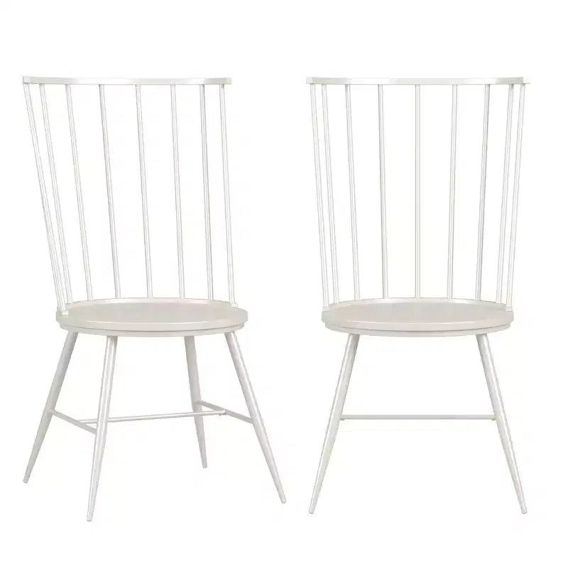 Sillas de comedor Windsor clásicas de respaldo alto