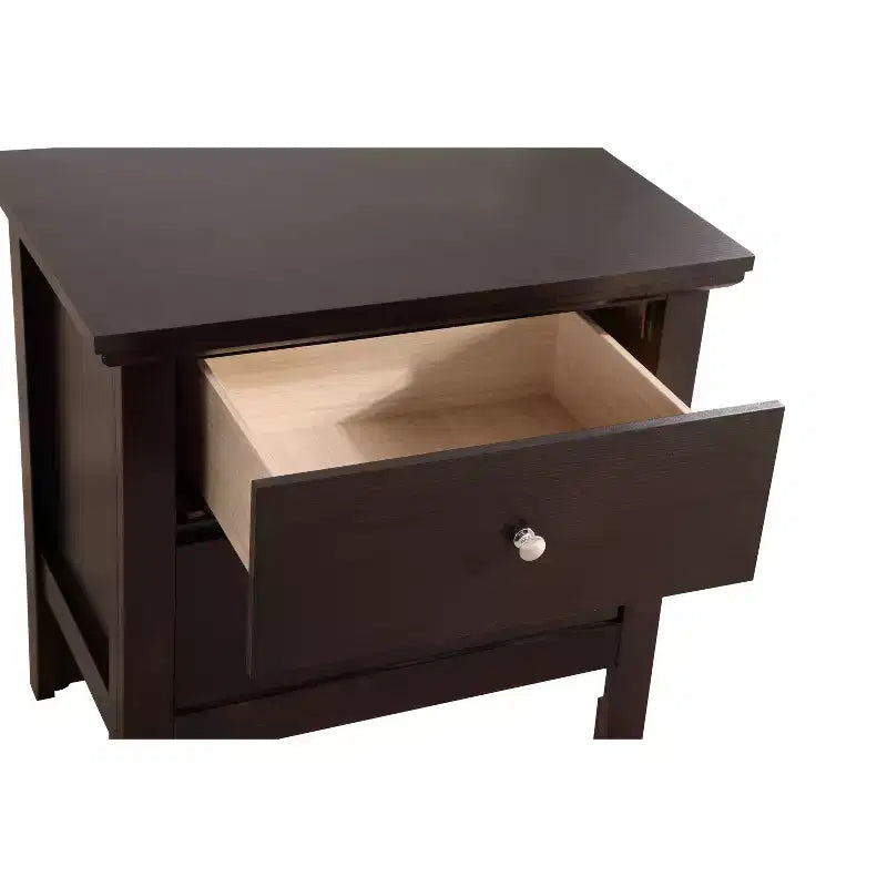 Mesa de Noche Rectangular de Madera de Cerezo para Sala y Dormitorio