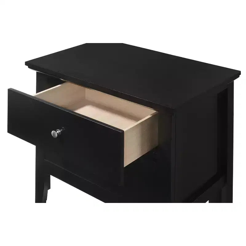 Mesa de Noche Rectangular de Madera de Cerezo para Sala y Dormitorio