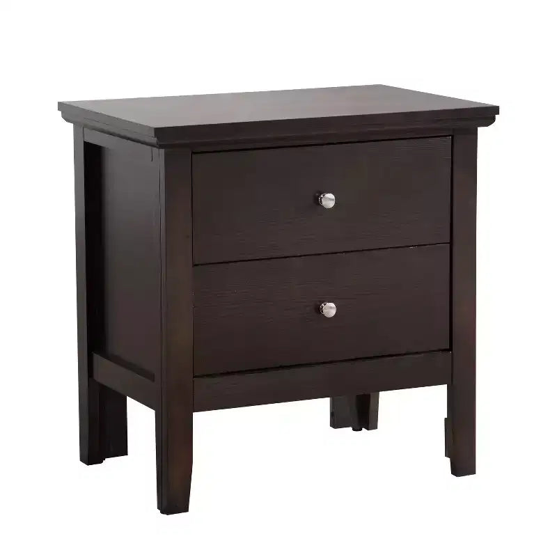 Mesa de Noche Rectangular de Madera de Cerezo para Sala y Dormitorio