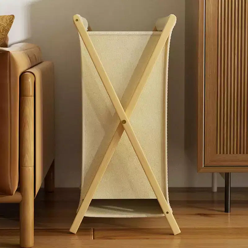 Soporte para cesta de ropa plegable y ecológico