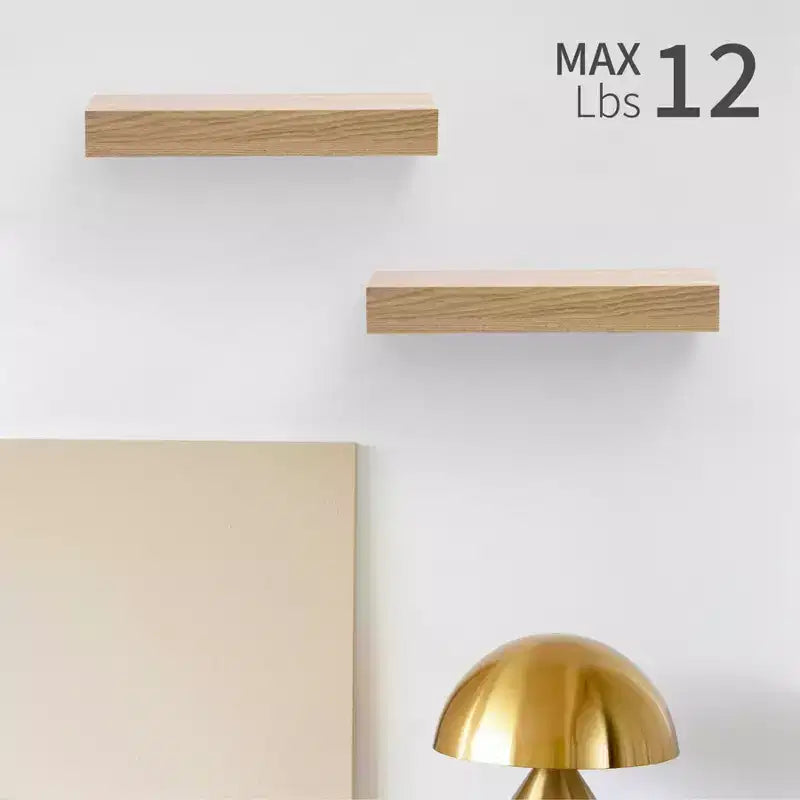 Estantes flotantes de madera para pared con soportes invisibles para baño, dormitorio, sala de estar y cocina, multicolor