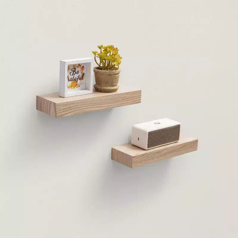 Estantes flotantes de madera para pared con soportes invisibles para baño, dormitorio, sala de estar y cocina, multicolor