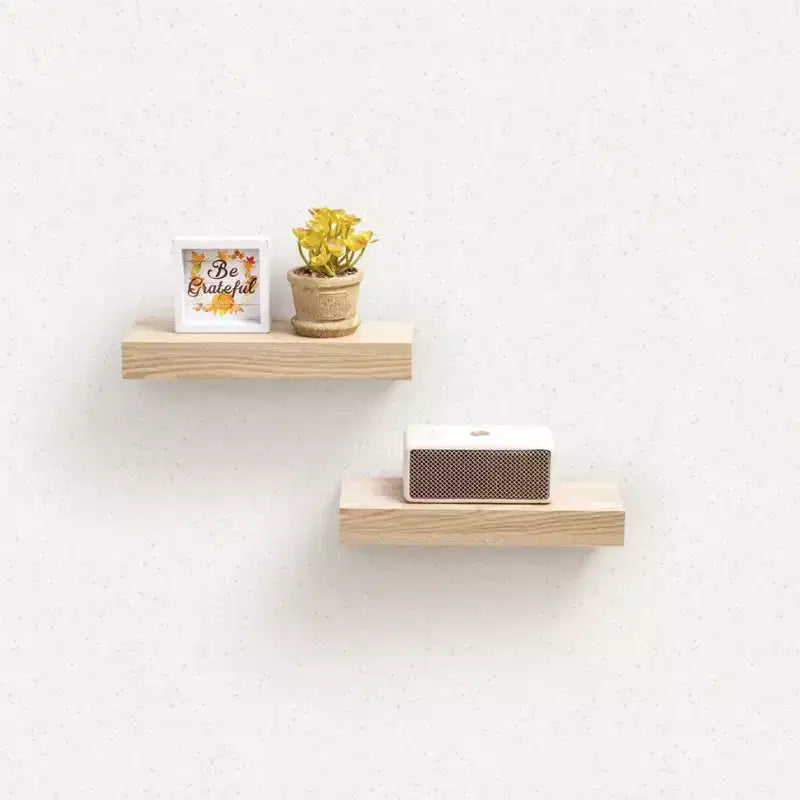 Estantes flotantes de madera para pared con soportes invisibles para baño, dormitorio, sala de estar y cocina, multicolor