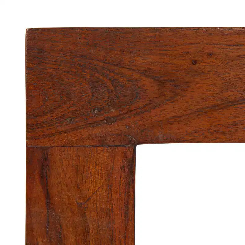 Silla de comedor de madera de acacia con bouclé