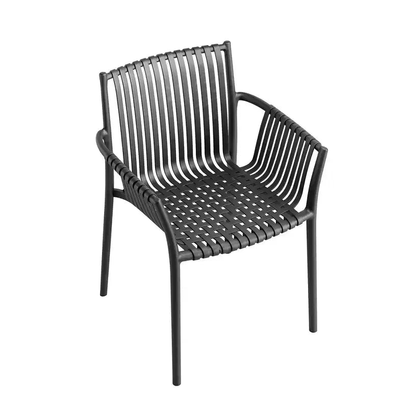 Sillas de comedor de mimbre negras