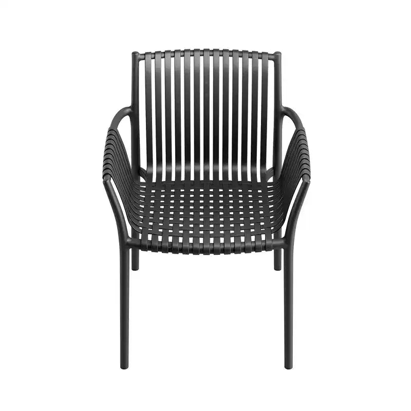 Sillas de comedor de mimbre negras