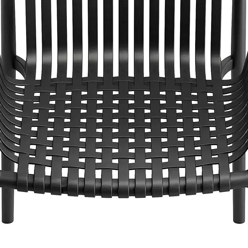 Sillas de comedor de mimbre negras