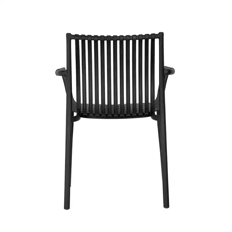 Sillas de comedor de mimbre negras