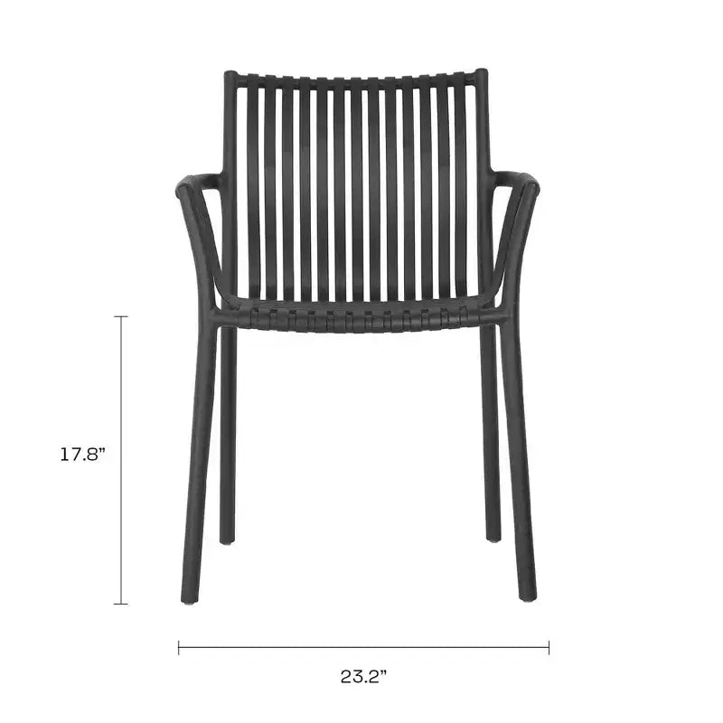 Sillas de comedor de mimbre negras