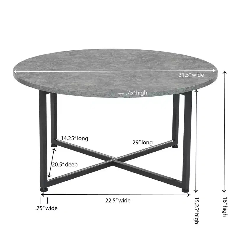 Mesa de centro redonda
