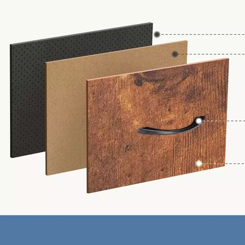 Cómoda de tela de 4 cajones con cubierta de madera, estructura de acero, amplio almacenamiento para dormitorio, sala de estar, clóset