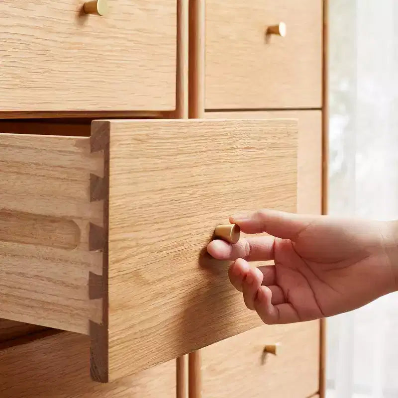 Mesita de noche con 4 cajones, mesa auxiliar de madera con almacenamiento, cómoda pequeña organizadora, armario de almacenamiento independiente para dormitorio, pasillo, espacios pequeños