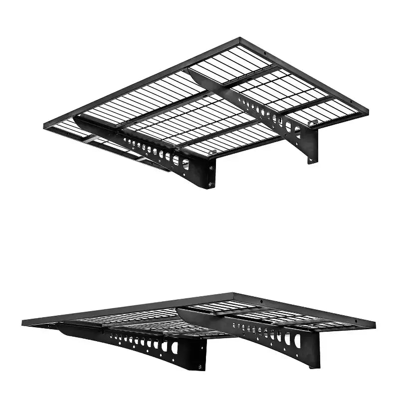 Estantes de pared negros para garaje de 2x3'